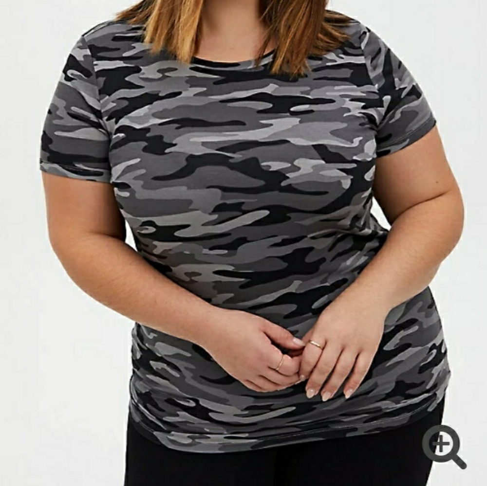 Torrid Slim Fit Camo Tee